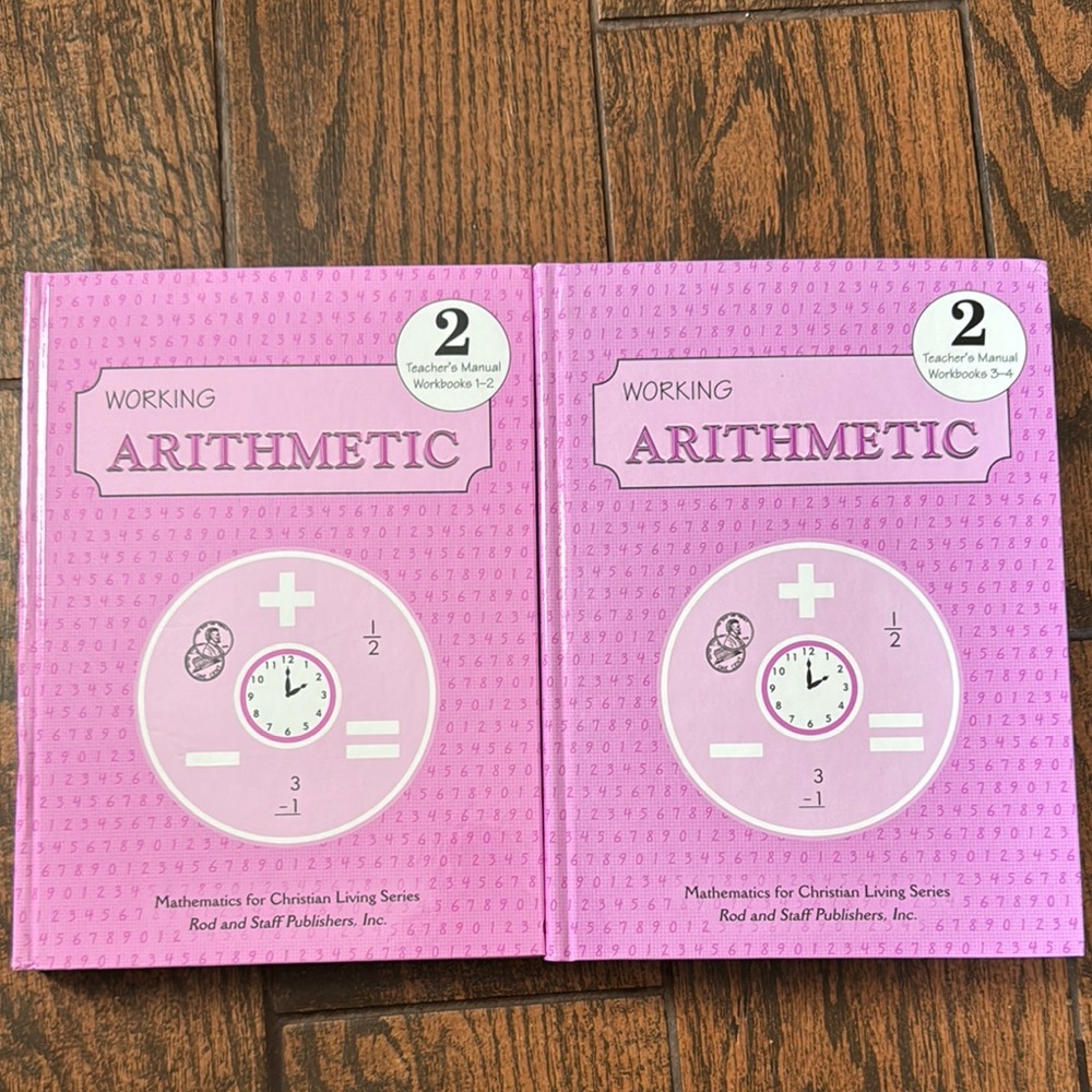 Arithmetic Teachers Manual Workbook 2nd grade Rod and Staff Homeschool